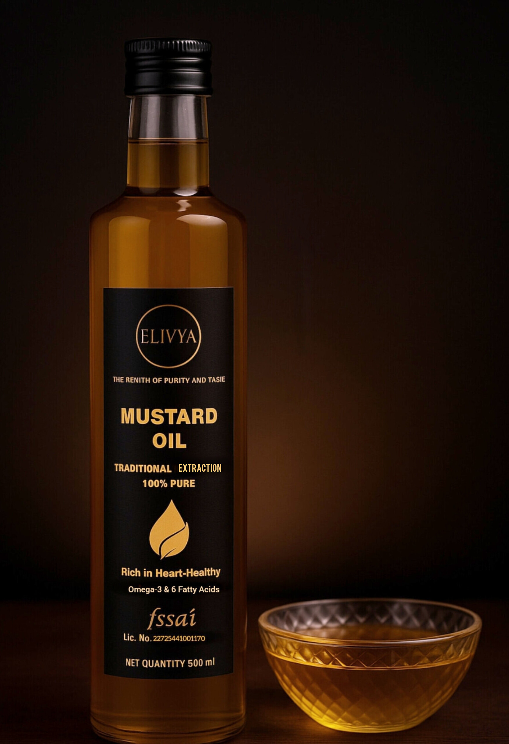 Traditional extracted cold pressed Mustard Oil,Naturally Cholesterol Free, 1L, Rich Aroma & Flavour of Real Mustard Seeds, A1 Grade Mustard Seeds - Image 3