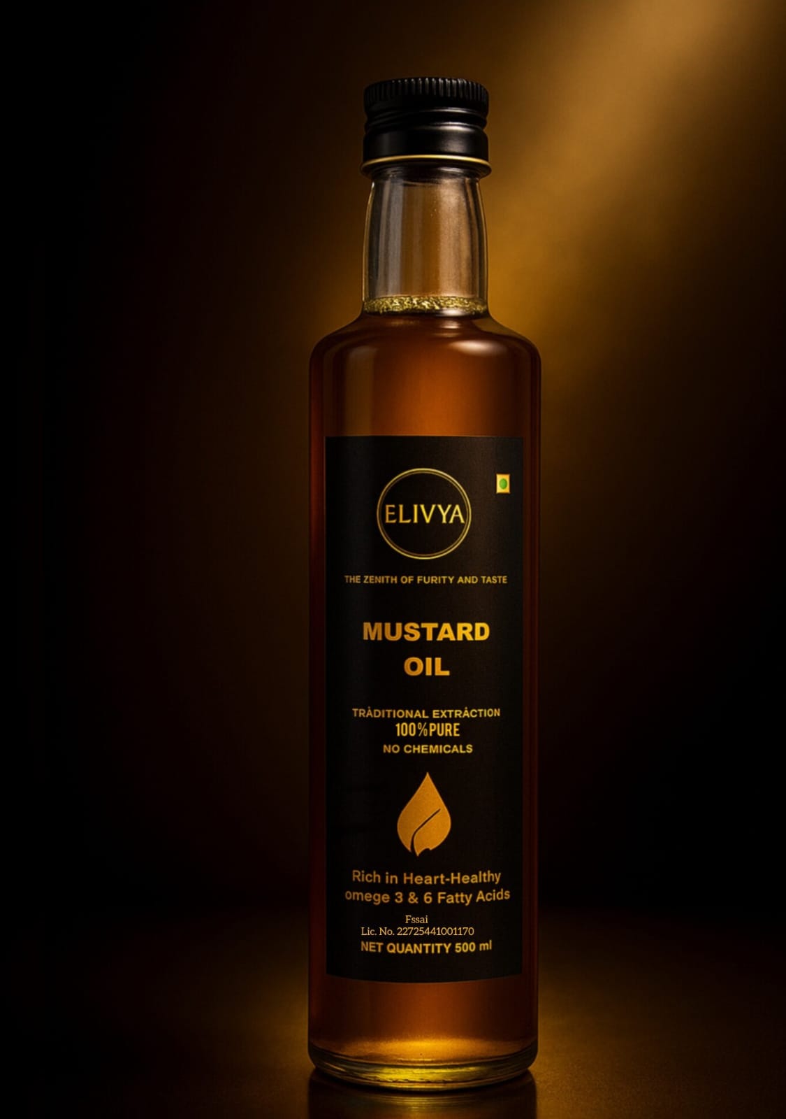 Chemical free 100% pute Cold Pressed Mustard oil Oil,Naturally Cholesterol Free